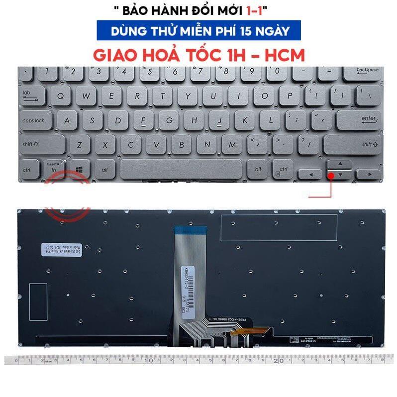 Bàn phím laptop Asus Vivobook 14 X412 X412F X412U A412 A412F MÀU BẠC .
