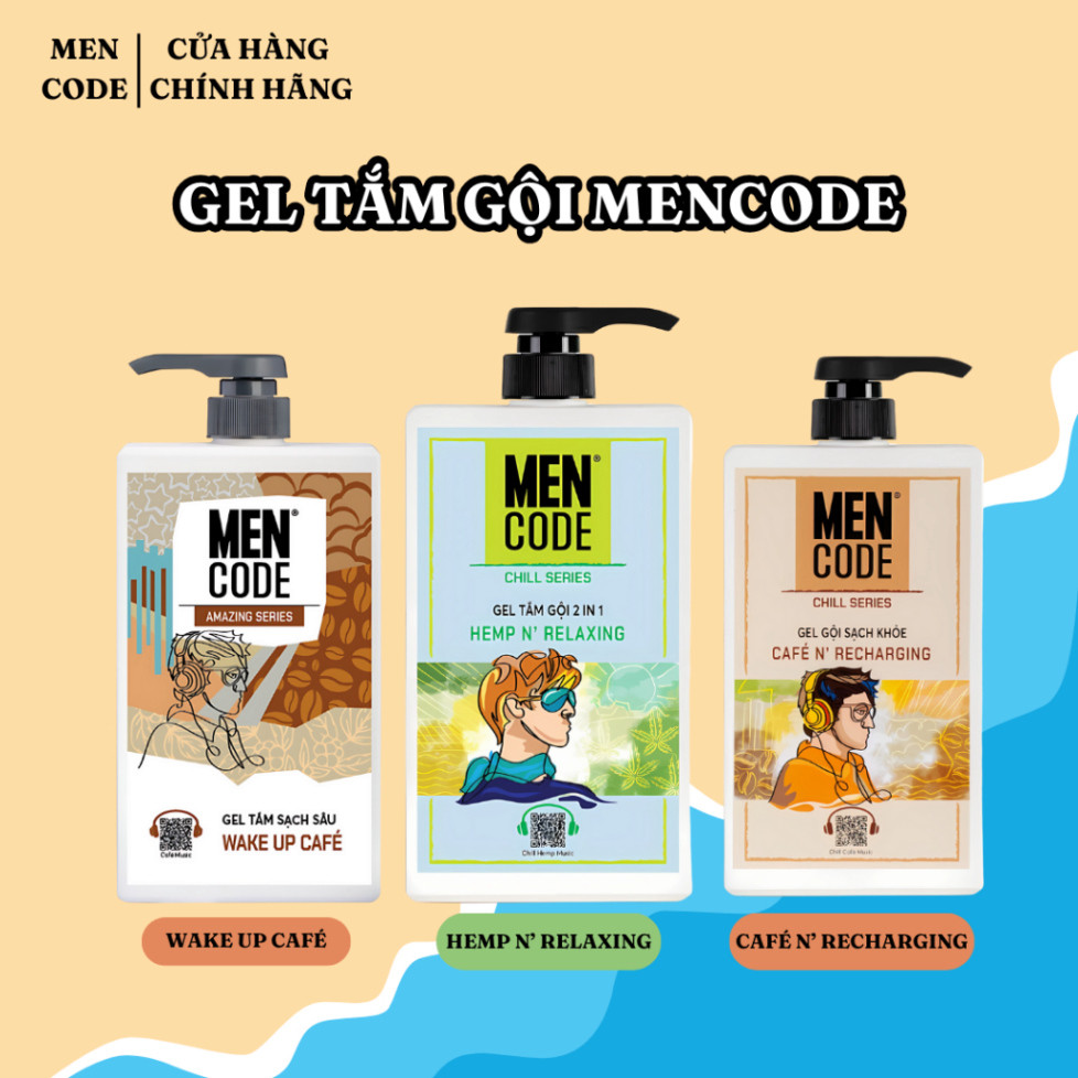 [Sale] Gel Tắm Gội Mencode Sạch Sâu Nam Tính kunkunshop