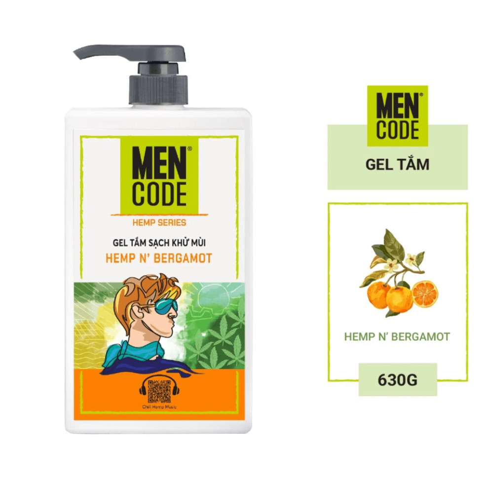 [Sale] Gel Tắm Nam Khử Mùi Mencode 630ml kunkunshop