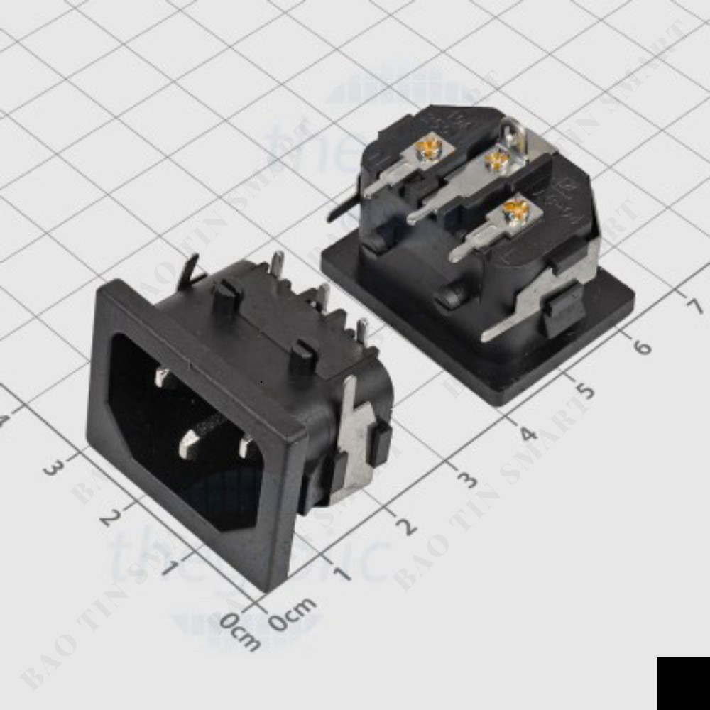 [2 Cái]- AC007 Đầu Nối Nguồn AC Hàn PCB 10A Linh Kiện Smart
