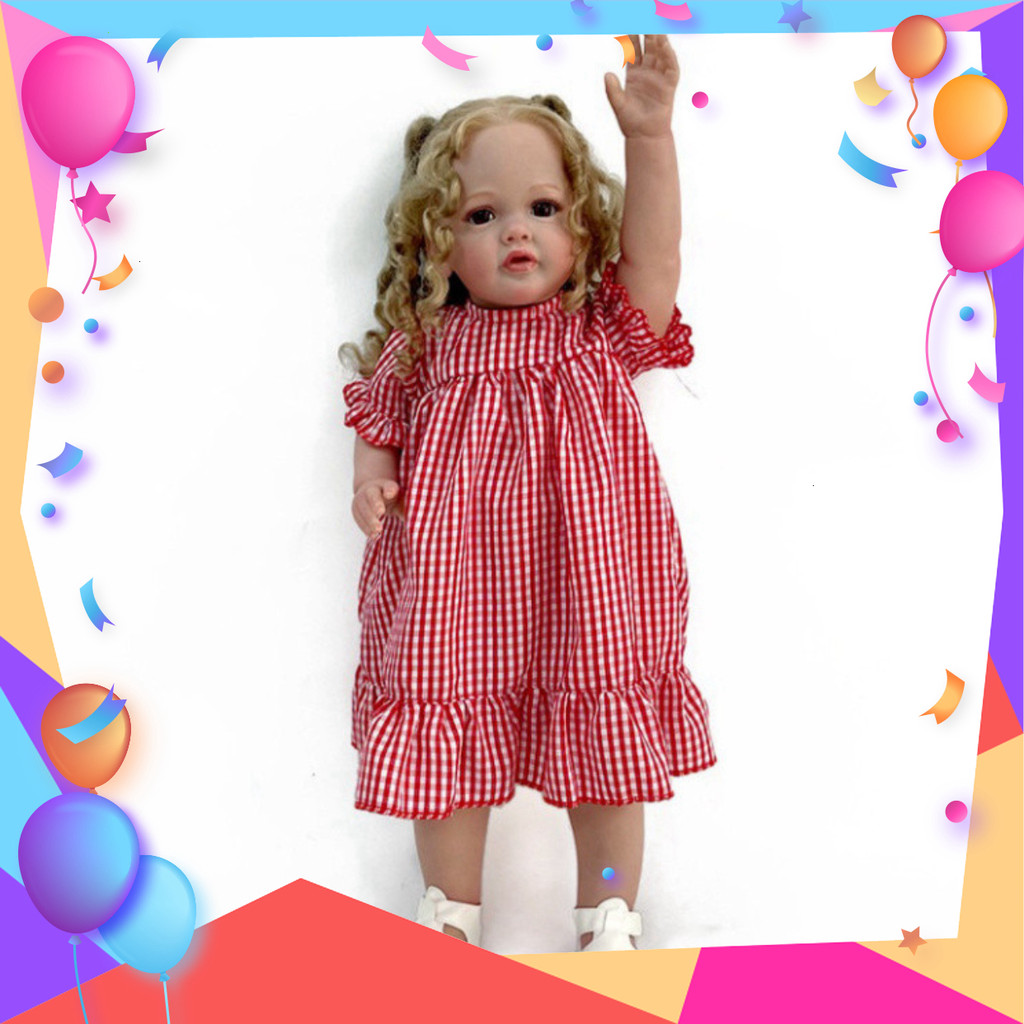 Búp Bê Reborn Vinyl Silicon 60cm Búp Bê Gòn Mềm Mại 24inch PVN130