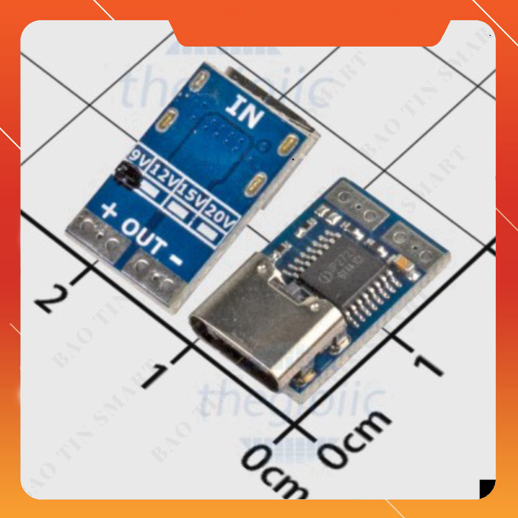 PDC004-PD-9 Mạch Mồi Kích Hoạt Sạc Nhanh PD2.0/PD3.0 Type-C 9V