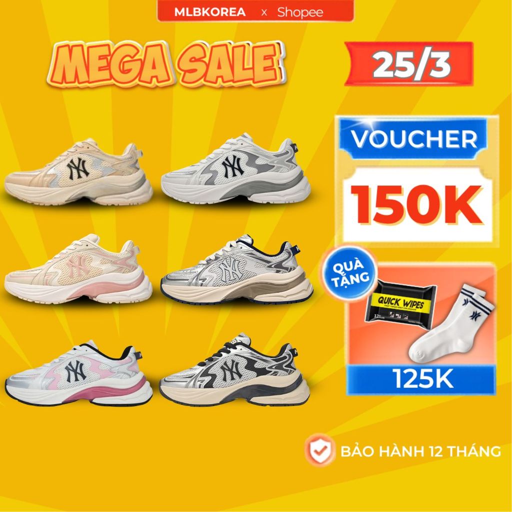 Giày MLB Chunky bigball curve chính hãng , giày thể thao mlb chuyên chạy ,tập nhẹ nhàng thoải mái