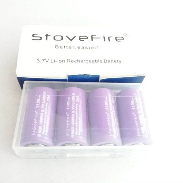[HCM] achun.vn - CELL PIN Stovefire 18350 - 1100mAh - 3.7V xả 30A