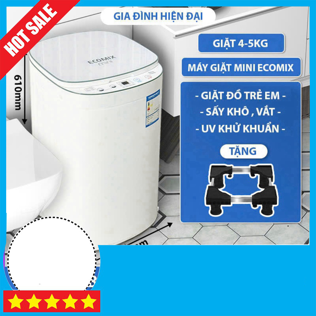 IB shop đặt Máy Giặt Tự Động Sấy Khô Khử Khuẩn Tia UV Ecomix Mini 6 Năm Bảo Hành GIAO TOÀN QUỐC.