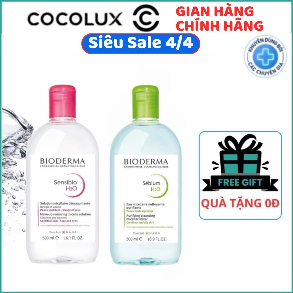 Nước Tẩy Trang Bioderma SensibioH2O Chính Hãng Cho Da Dầu Mụn Và Da Nhạy Cảm Watsons Official
