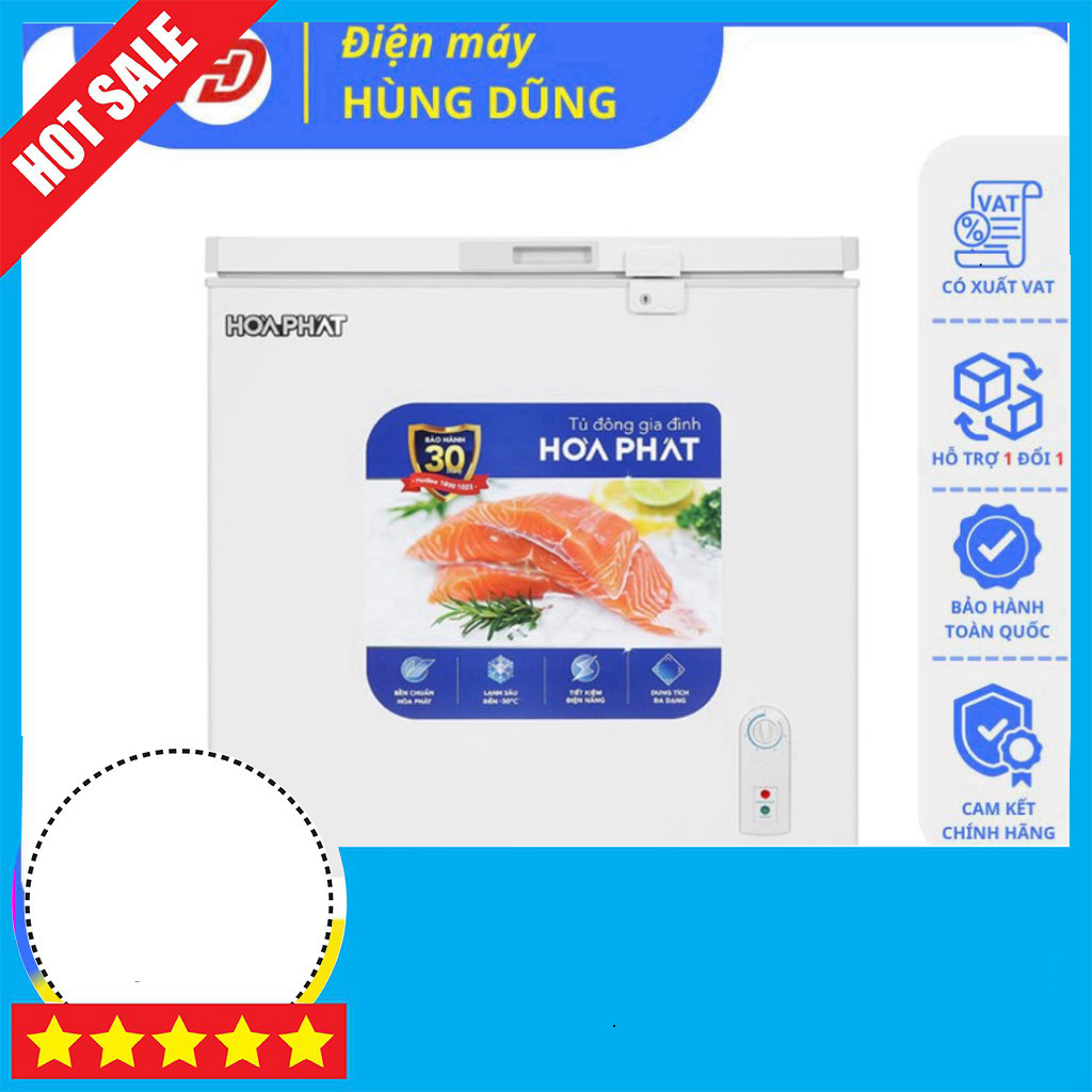 IB shop đặt Tủ Đông Hòa Phát 162Lít HPF AD6162 Bảo Hành 2 Năm Động Dàn Đồng GIAO TOÀN QUỐC.
