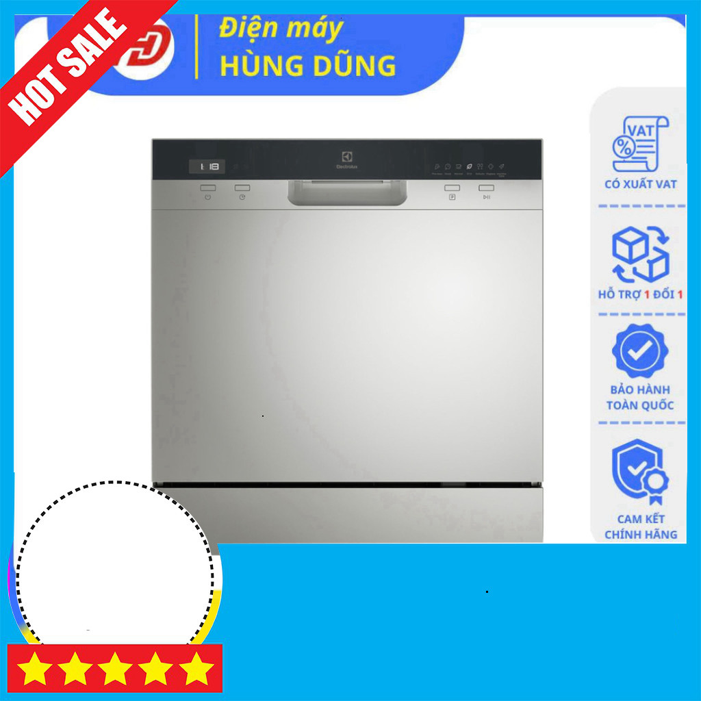 IB shop đặt Máy rửa chén mini Electrolux ESF6010BW 1480W mạnh, Mới. GIAO TOÀN QUỐC.