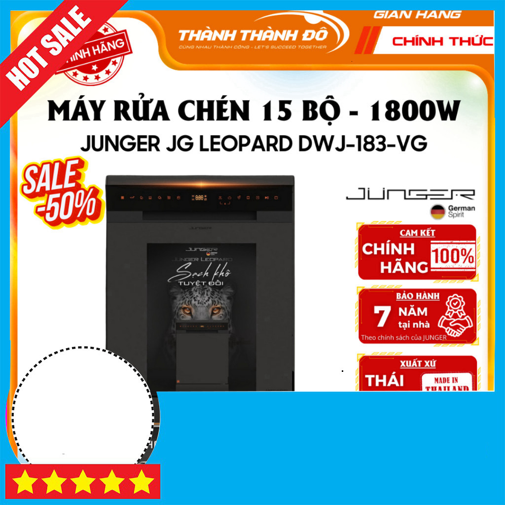 IB shop đặt Máy giặt rửa chén UV 15 Bộ JUNGER Leopard Tiệt trùng. GIAO TOÀN QUỐC.
