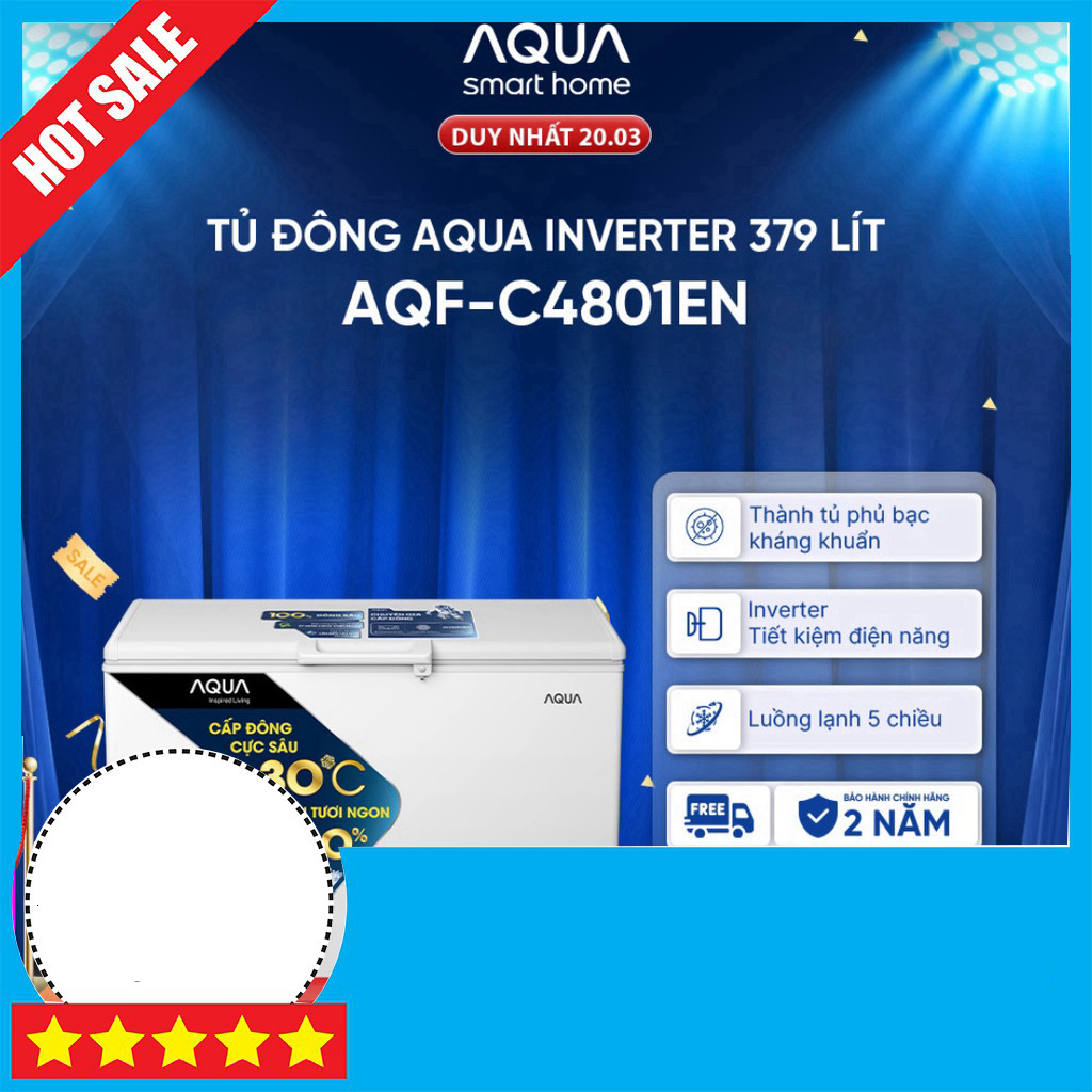 IB shop đặt Tủ Chậu Aqua Inverter 379Lít Chính Hãng AQF-C4801EN GIAO TOÀN QUỐC.
