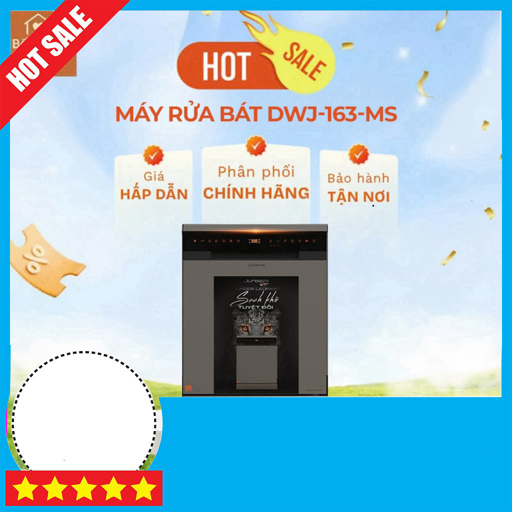 IB shop đặt Máy Rửa Chén Junger LEOPARD DWJ-163-MS Chính Hãng Thuận Tiện Sống GIAO TOÀN QUỐC.