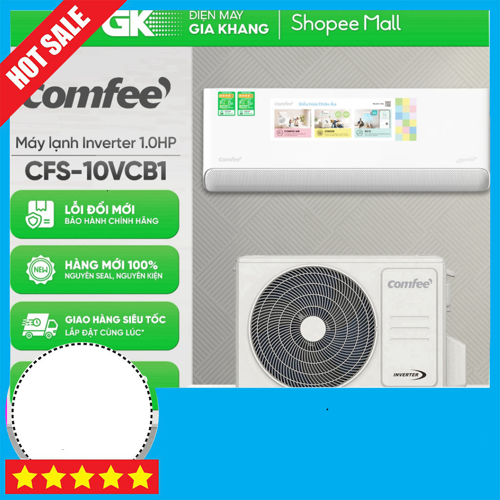 IB shop đặt Máy Lạnh Inverter 1 Ngựa CFS-10VCB1 - Công Nghệ Động - Tiết Kiệm Điện GIAO TOÀN QUỐC.