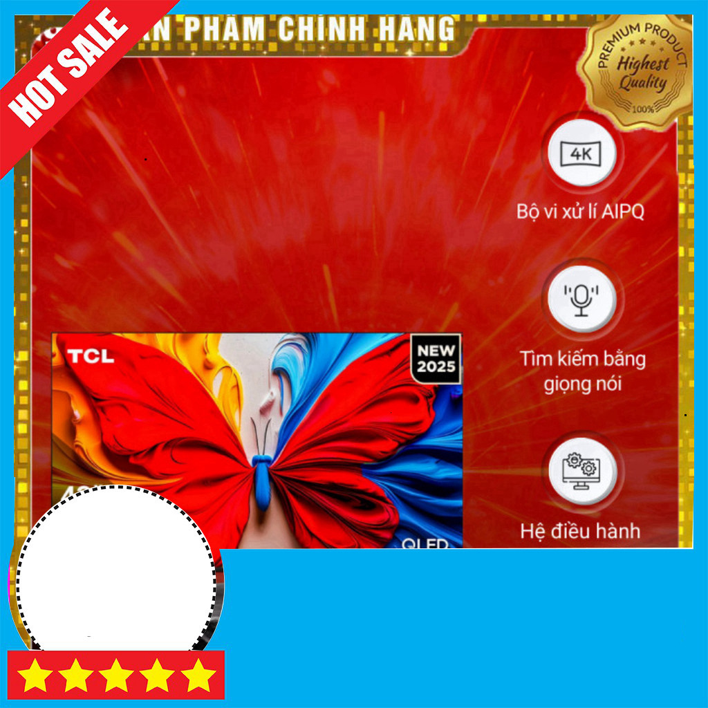IB đặt hàng  43" Tivi TCL QLED Full HD Google Cảm ứng Mới 43S5K GIAO TOÀN QUỐC.