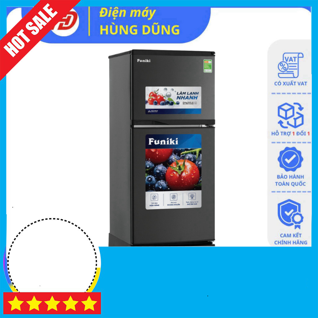 IB đặt hàng  Tủ lạnh Funiki 125 lít 2 cánh tiết kiệm điện FR-125CI.1 Mini GIAO TOÀN QUỐC.