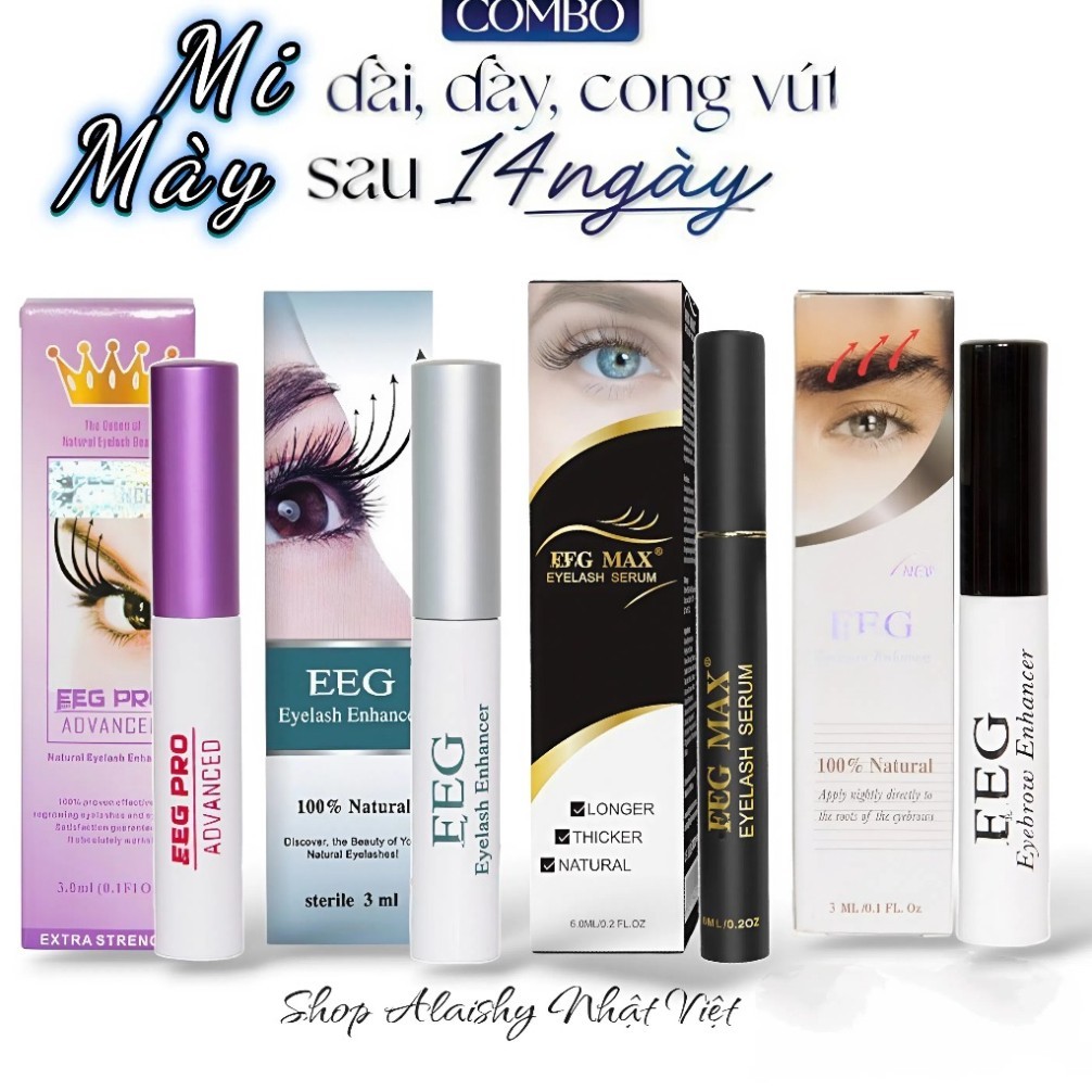 Serum Dưỡng Mi Feg Ngày Đêm (Xanh – Hồng), Dưỡng Mi Dài Cong Tự Nhiên - yuki