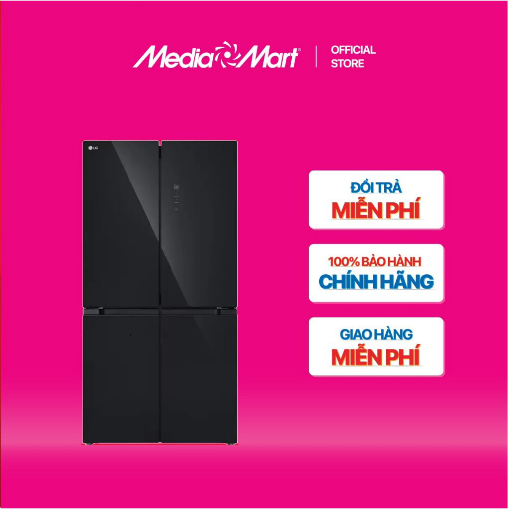 Miễn phí Ship - Tủ lạnh 474 Lít  LG Inverter Multi Door 4 cửa LFB47BLG Bảo hành chính hãng
