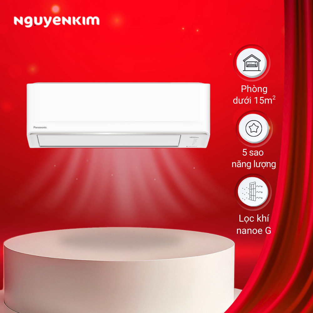 [Lắp đặt 0đ] Máy lạnh/Điều hòa Panasonic Inverter 1 HP CU/CS-PU9AKH-8