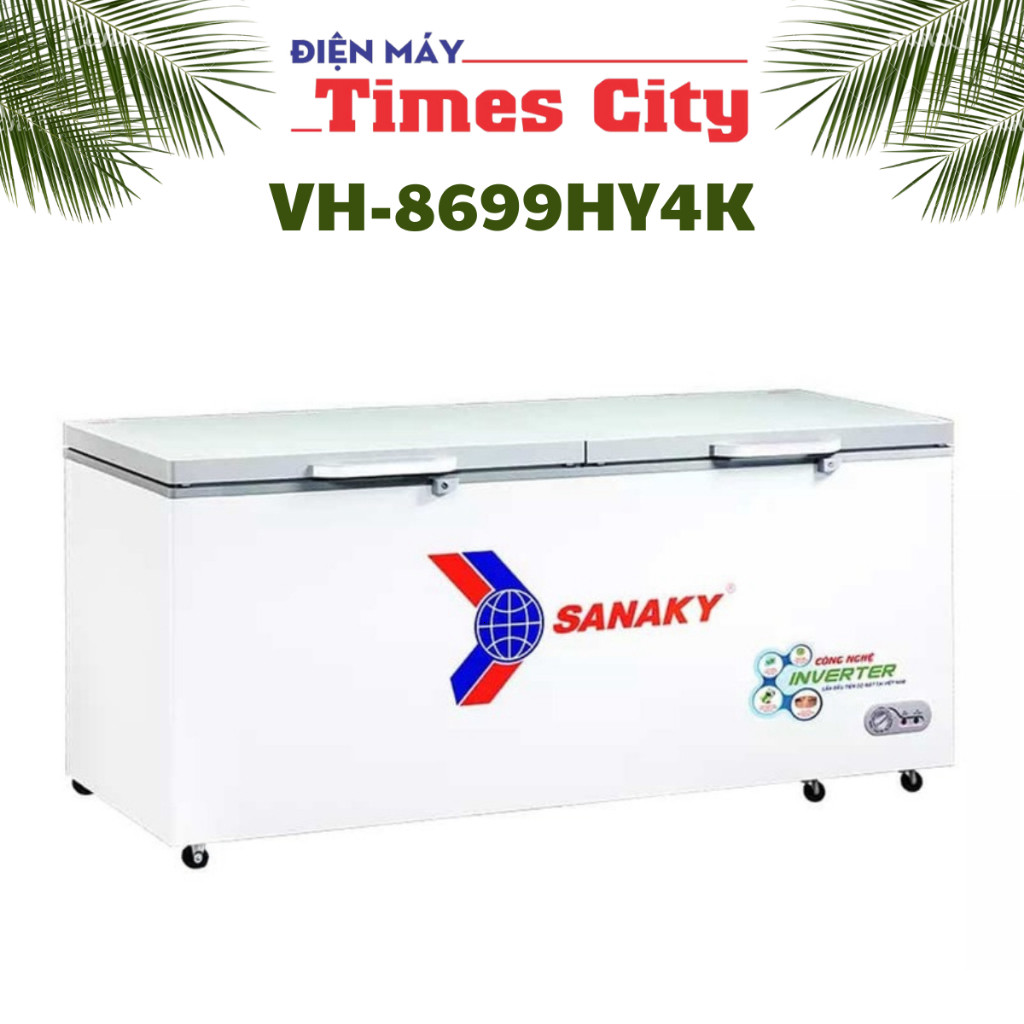 Tủ đông Sanaky VH-8699HY4K 761 lít Inverter 1 chế độ chỉ đông đá