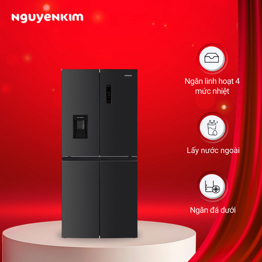 Tủ lạnh 4 cánh Hitachi Inverter 464 lít HR4N7520DSWDXVN