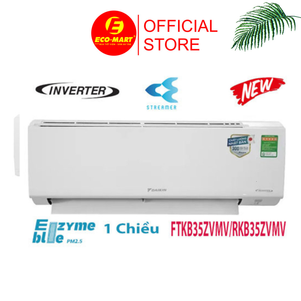 FTKB35ZVMV Điều hòa Daikin 1 chiều 2025, Inverter 12.000Btu FTKB35ZVMV ( có lắp đặt hoàn thiện)