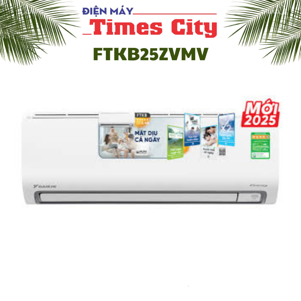 Điều hòa Daikin 1 chiều inverter 9000btu FTKB25ZVMV