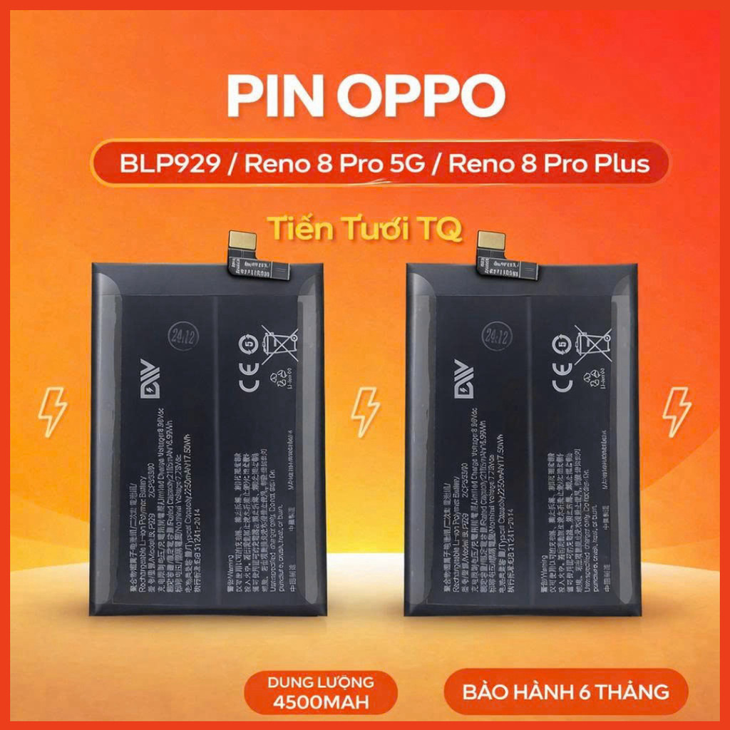 Pin Oppo BLP929 / Reno 8 Pro 5G / Reno 8 Pro Plus,mới ,Minhtue666