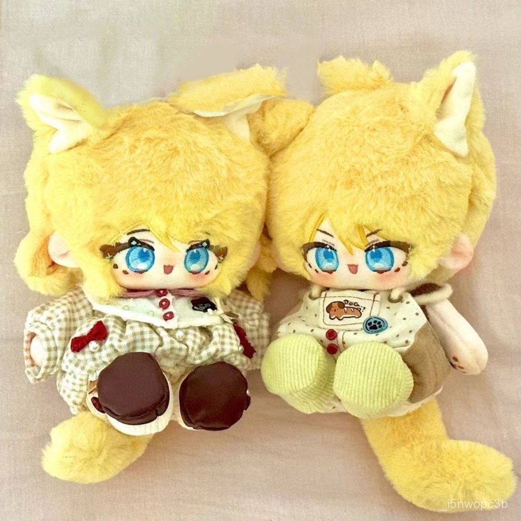 Cặp đôi Kagamine, Kagamine Rin bằng vải cotton, Kagamine Len20CM Dễ thương và chân thực q Đồ chơi nh