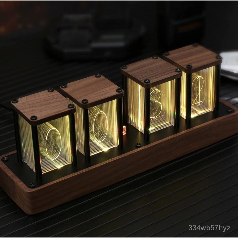 Đồng hồ ống nixie, đồng hồ điện tử, đồng hồ để bàn, đồng hồ báo thức sáng tạo. wifi Đồng hồ điện tử 