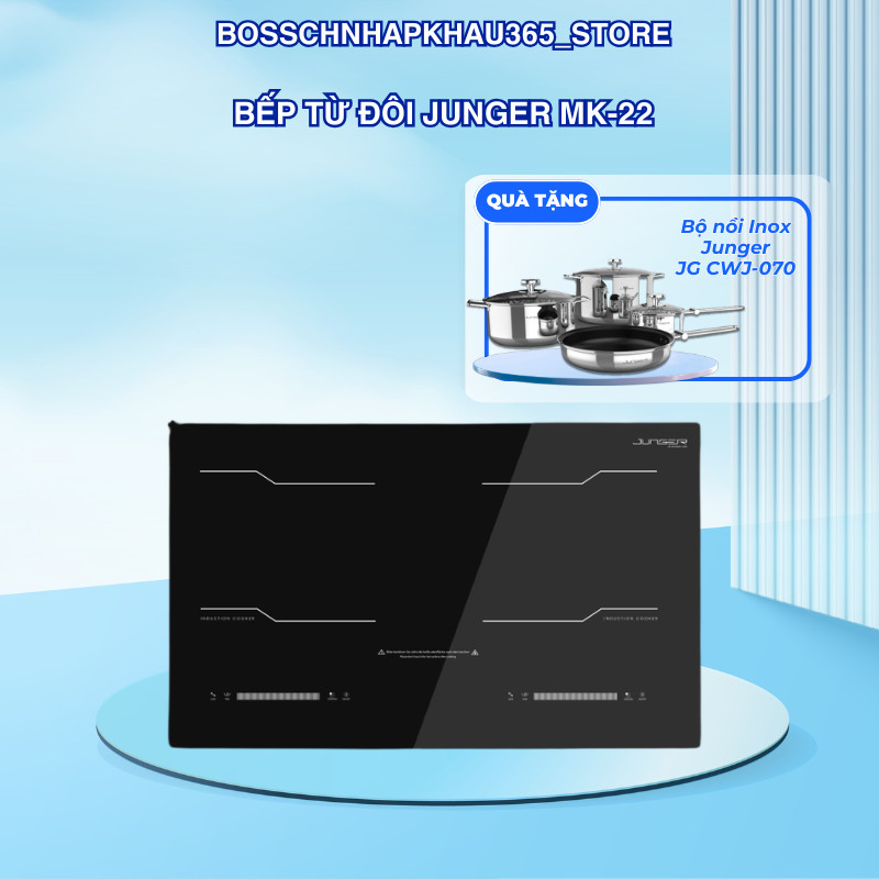 Bếp Từ Đôi Junger JG MK-22 – Công Suất 4000W – 8 Mức Cài Đặt Nhiệt Độ – Bossch365