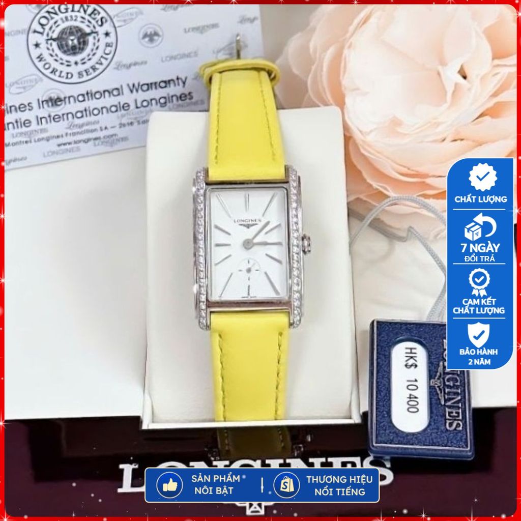 💫Đồng Hồ Nữ Longines Dolcevita Mẫu mới nhà longines đơn giản, cá tính , niềng đính đá cao cấp
