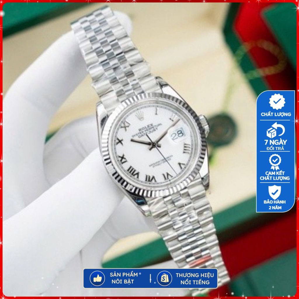 Đồng Hồ Nam Rolex Datejust 116234 số la mã mặt trắng | size 36mm | Máy cal3235 tích cót 70h
