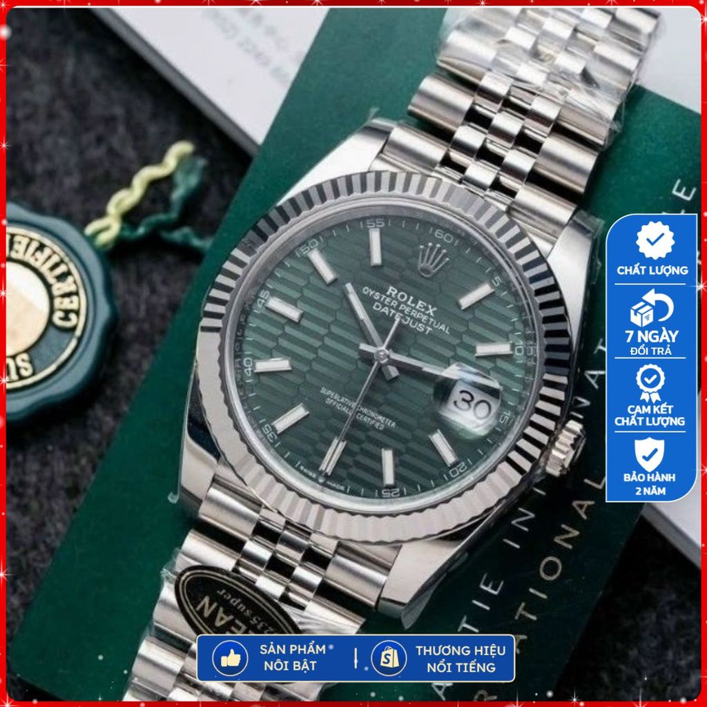 Đồng Hồ Nam Rolex Datejust CLEAN VÍP SẴN SỐ LƯỢNGSIZE : 41mm Máy : 3235 vành tóc xanh