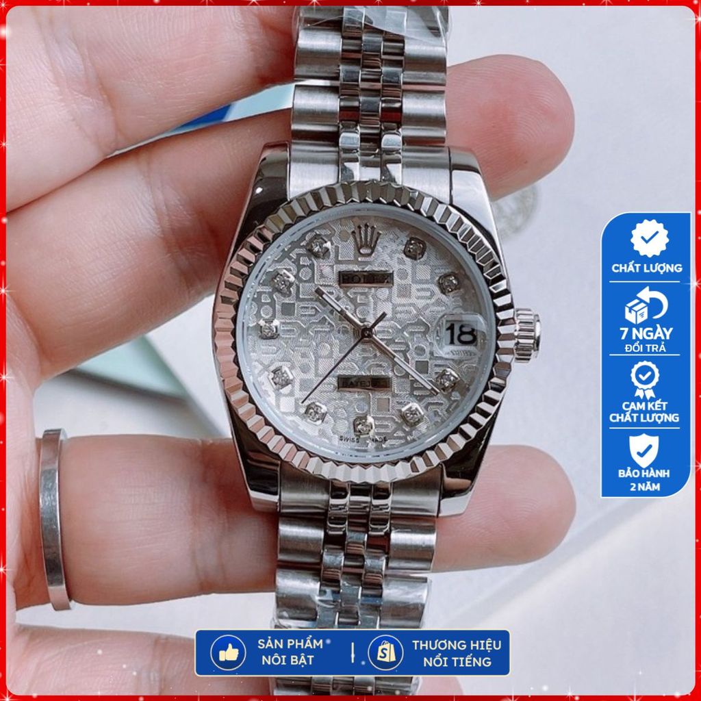 [TẶNG HỘP] Đồng hồ Nữ ROLEX Lady Oyster Perpetual Date Just | Máy swiss made | Size 31mm