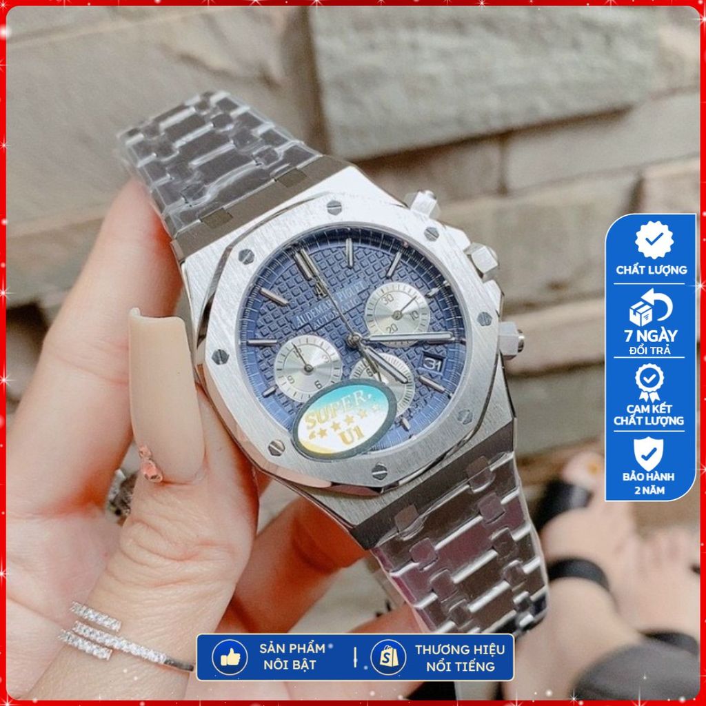 [Full Box] Đồng hồ nam Audemars Piguet Royal Oak 41mm swissquartz, bấm giờ chronograph