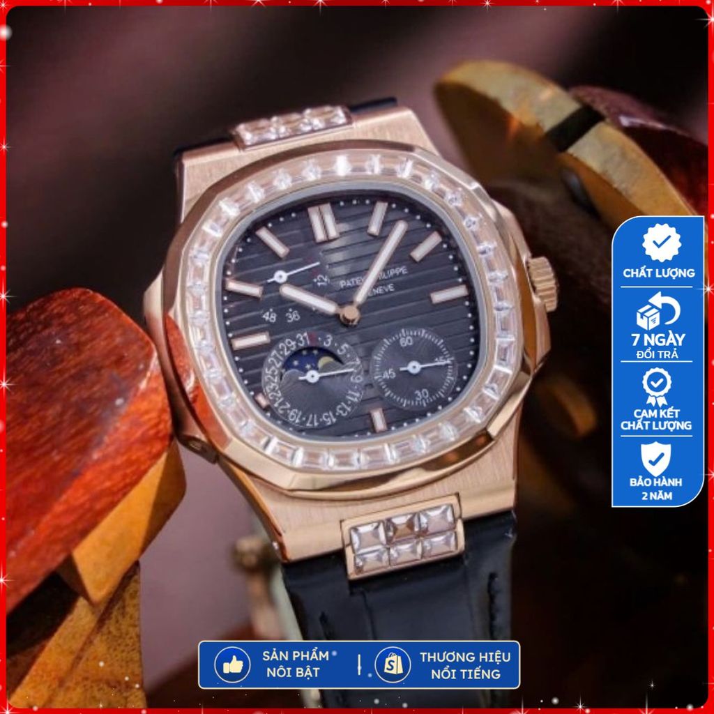 Đồng Hồ Nam PATEK PHILIPPE 𝐍𝐚𝐮𝐭𝐢𝐥𝐮𝐬 𝟓𝟕𝟏𝟐𝐑, 𝟱𝟳𝟮𝟰𝗚-𝟬𝟬𝟭𝐁𝐚𝐠𝐮𝐞𝐭𝐭𝐞 - ▪️máy: automatic ▪️size: 40mm