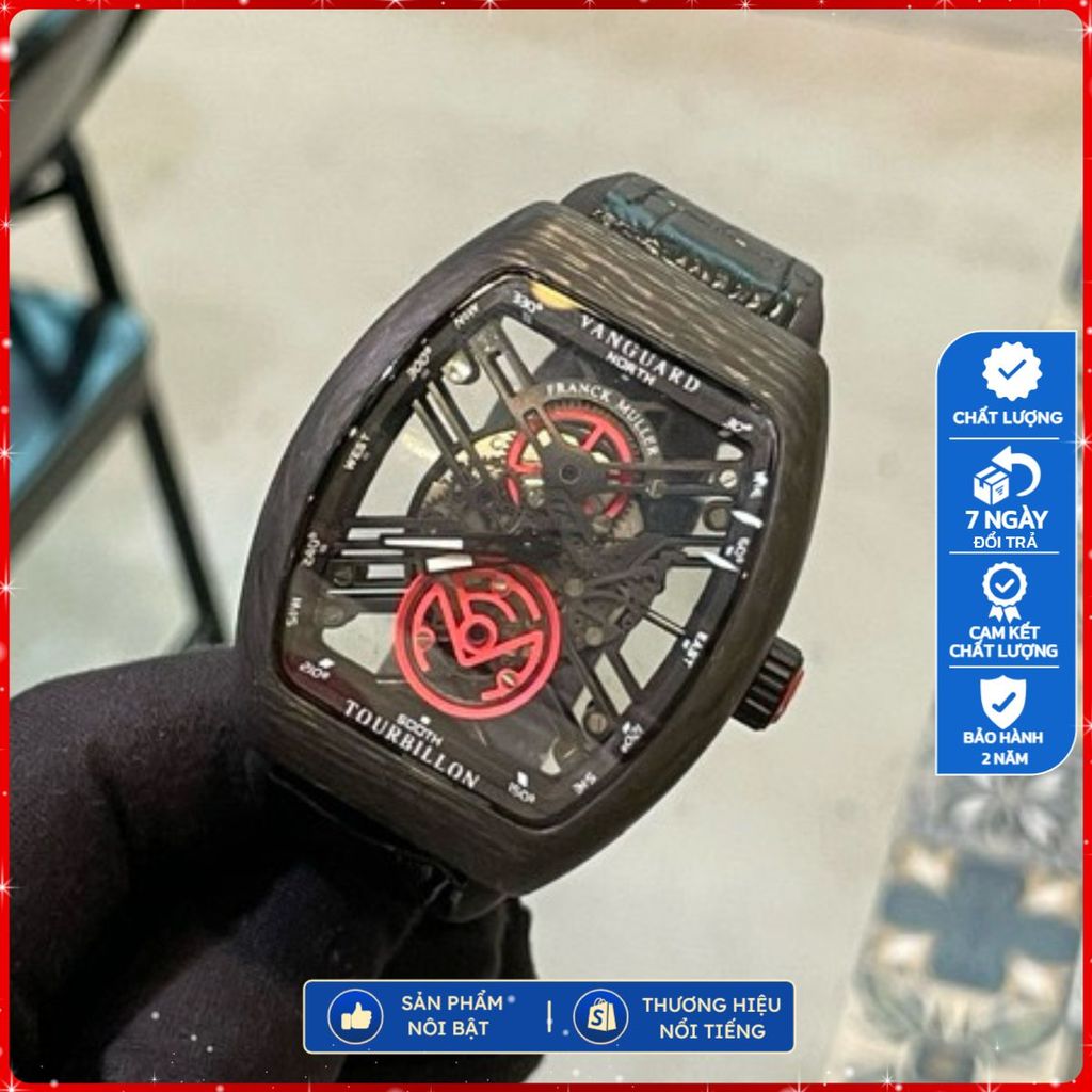 Đồng Hồ Nam Franck muller v45 , vỏ carbon siêu nhẹ - Fullbox đầy đủ