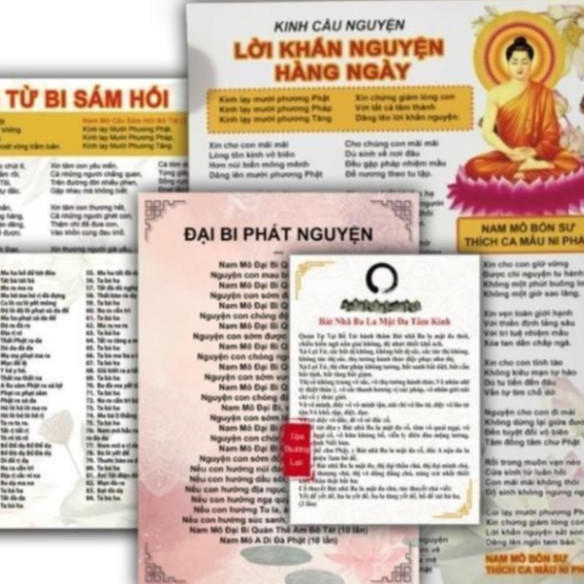 Bộ 8 Kinh Đọc Hàng Ngày Sám Hối, Hồi Hướng, Chú Đại Bi, Tâm Kinh, Khấn Nguyện, Đại Bi Phát Nguyện  C