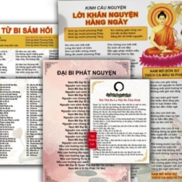Bộ 8 Kinh Đọc Hàng Ngày Sám Hối, Hồi Hướng, Chú Đại Bi, Tâm Kinh, Khấn Nguyện, Đại Bi Phát Nguyện ch