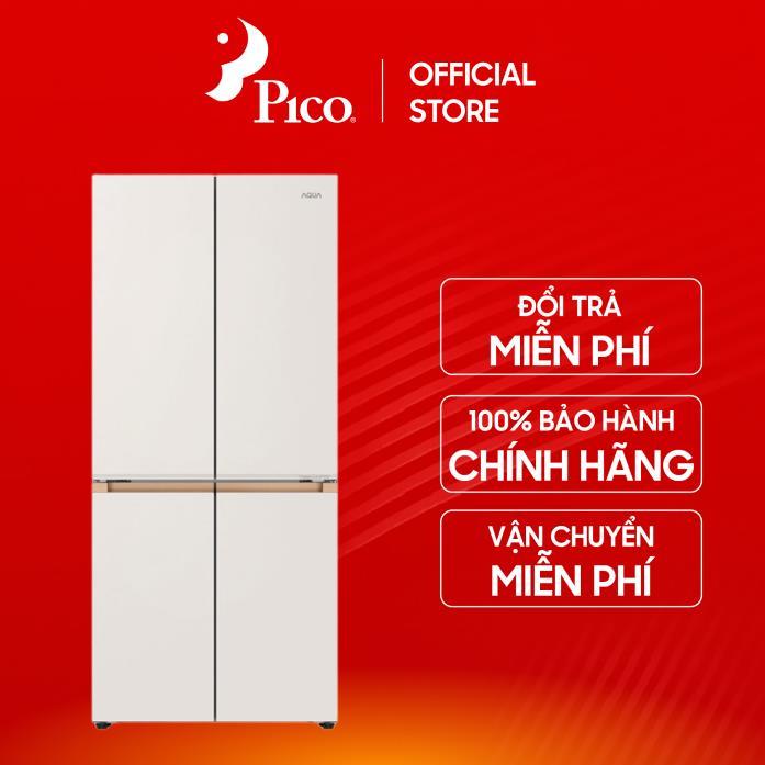 Tủ lạnh Aqua AQR-MA580XA(MC)U1 4 cửa 508 lít - Mặt gương - Làm đá tự động - Bảo hành 24 tháng