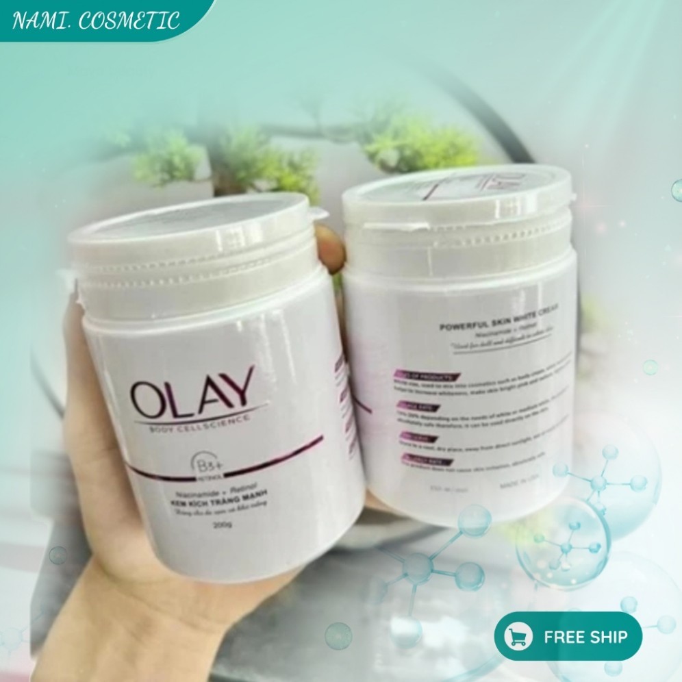 Dưỡng thể siêu trắng da OLay, Kem kích trắng Olay Siêu tốc - Hũ 250g