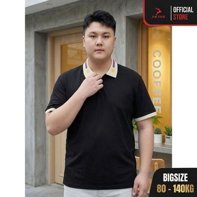Áo Polo Bigsize 80-140KG AKYOO Cao Cấp chuẩn form, sang trọng - thanh lịch - PL T VIEN
