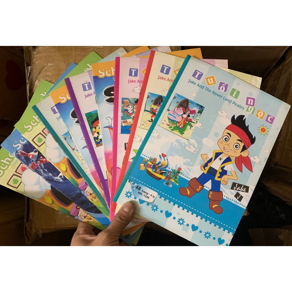 10 quyển vở ô li 48 trang (4 ly).