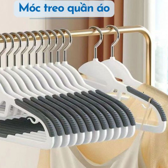 [ComBo] 40 Móc Nhựa Treo Quần Áo Chống Trượt Xoay 360, Bền Bỉ ,Dẻo Dai | BigBuy360 - bigbuy360.vn