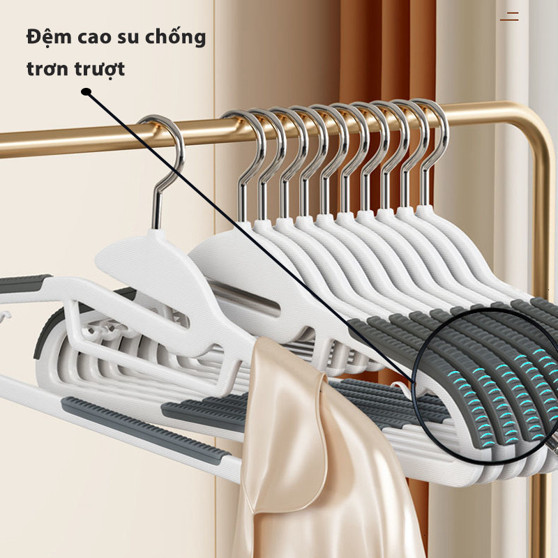 [ComBo] 40 Móc Nhựa Treo Quần Áo Chống Trượt Xoay 360, Bền Bỉ ,Dẻo Dai | BigBuy360 - bigbuy360.vn