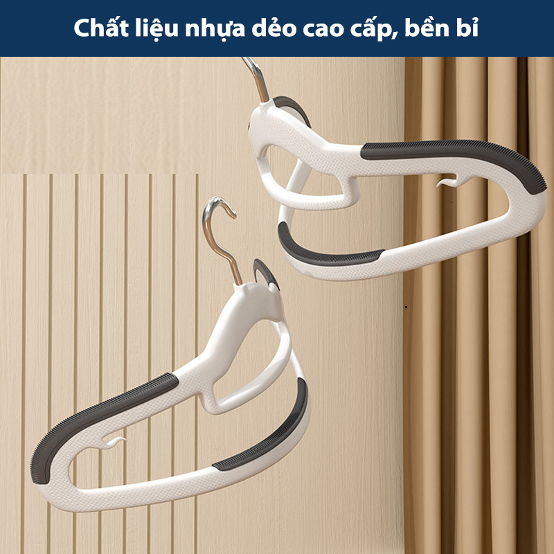 [ComBo] 40 Móc Nhựa Treo Quần Áo Chống Trượt Xoay 360, Bền Bỉ ,Dẻo Dai | BigBuy360 - bigbuy360.vn