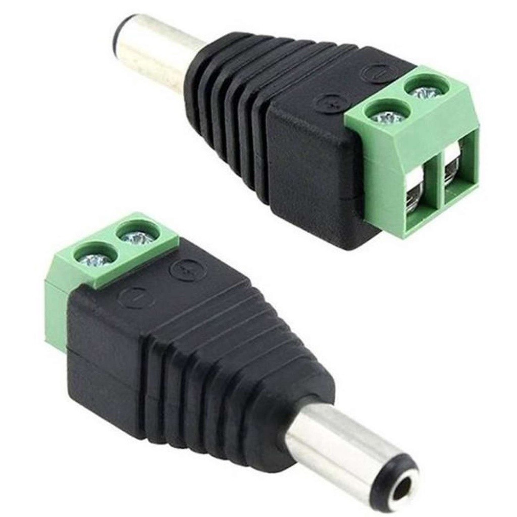 10 jack DC dương nguồn 12v VẶN VÍT - jack DC VẶN VÍT - jack 12v - jack nguồn camera - dc10vv