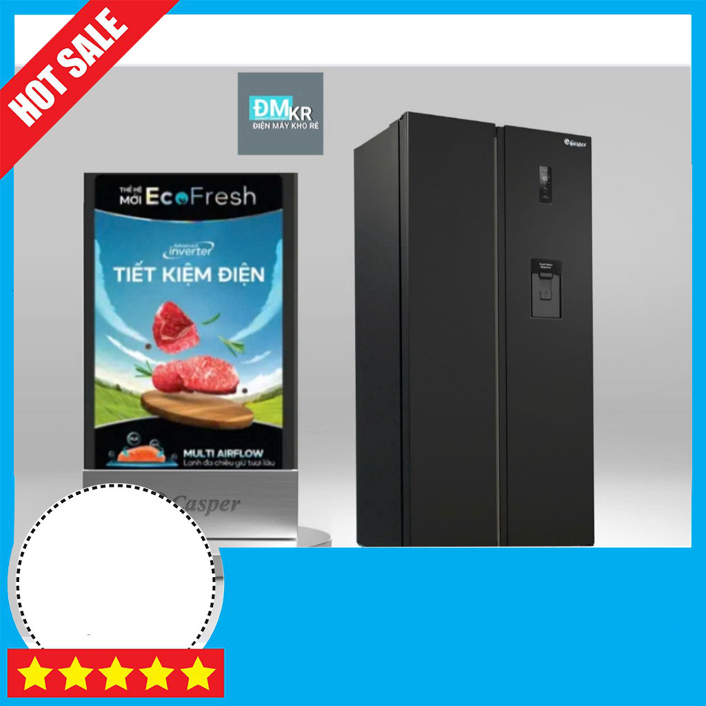 "Tủ Lạnh Inverter Casper 458L RS-460PBW Chất Lượng Cao 2024" GIAO TOÀN QUỐC.