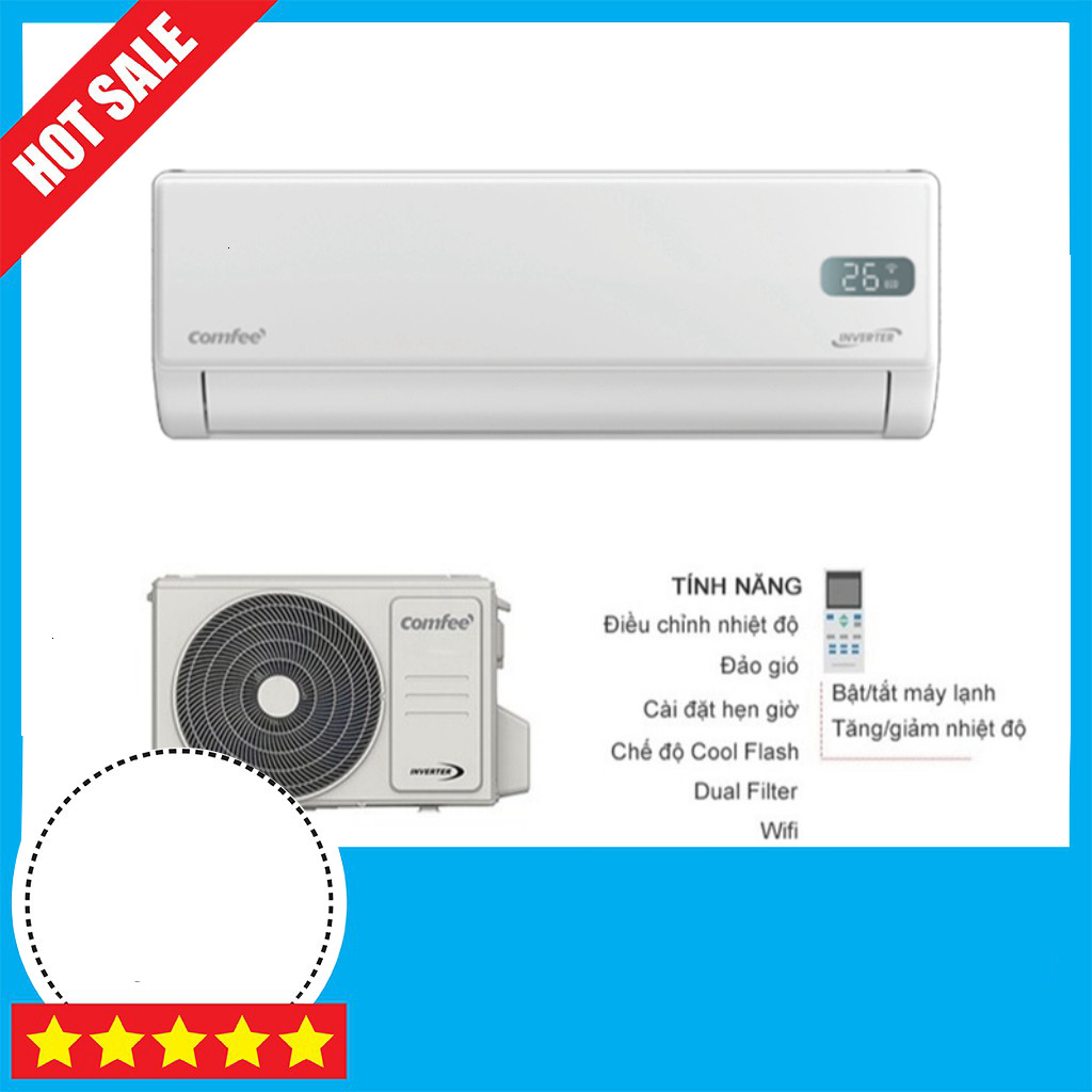 Máy Lạnh Inverter Comfee 2HP CFS-18VGPF 2025 Mới Tích Hoạt GIAO TOÀN QUỐC.