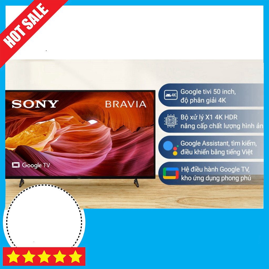 Sony Tivi 4K 50 inch KD-50X75K Chính Hãng 100% - Giá Rẻ Đẳng Cấp GIAO TOÀN QUỐC.