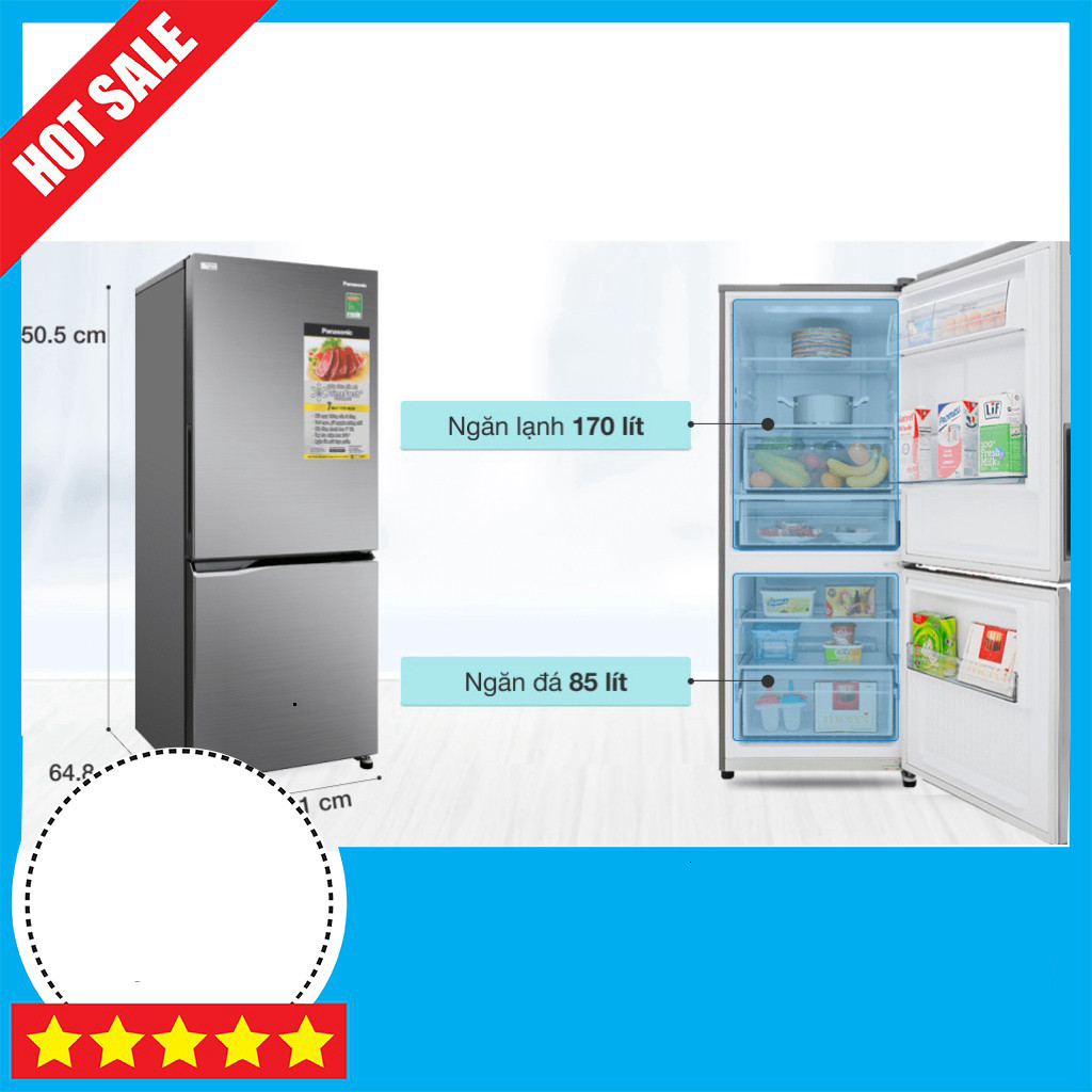 Tủ Lạnh Panasonic Inverter 255lít NR-BV280QSVN | Đã Được Sửa Chữa GIAO TOÀN QUỐC.